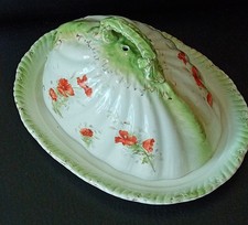 sehr alte antike Servier Platte+Haube Staffordshire Trade G Bros England um 1900