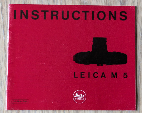 Leica instructions - leica, m5