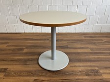 Steelcase Besprechungstisch rund 80cm Buche grau