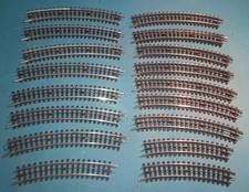 Trix Express Modellgleis Konvolut 14 + 4312 + 3 x 4314 Gleisstücke gebogen