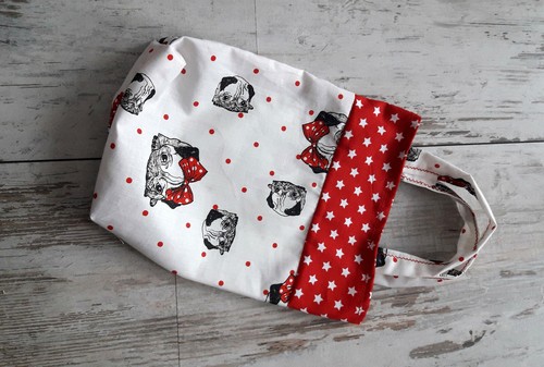 Tasche kinderbeutel mops - kinderbeutel,