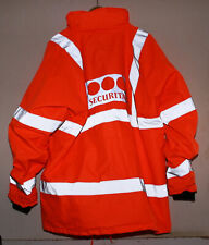 XL Security Sicherheitsjacke Arbeitsjacke Orange 2 teilig + Weste z. einlegen