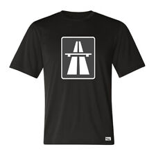 EAKS® Herren T-Shirt "Autobahn-Schild" BRD Fun Auto Shirt Tuningszene Motorsport