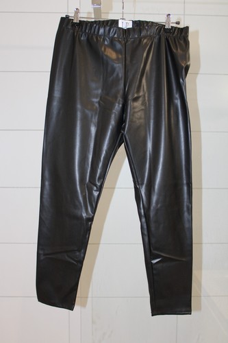 Damen kunstleder leggings - kunstleder,