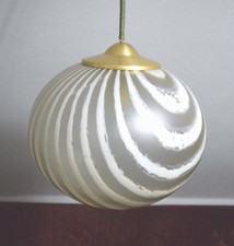 Peill & Putzler Design Streifen Zebra Deckenlampe Hängeleuchte 1970er Jahre
