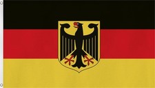 Deutschland Fahne Adler ca. 150x90 cm + 2 Metall Ösen Hissflagge deutsche Flagge