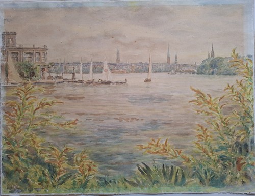 Aquarell hamburg alster - aquarell, 20