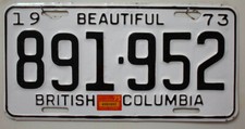 Kanada Nummernschild 1973 1975
