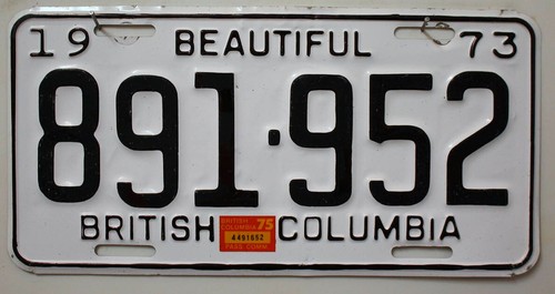 Kanada nummernschild 1973 1975 - nummernschild,