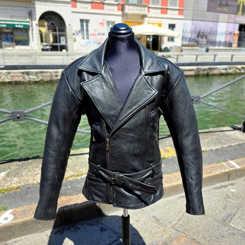 Herren lederjacke biker