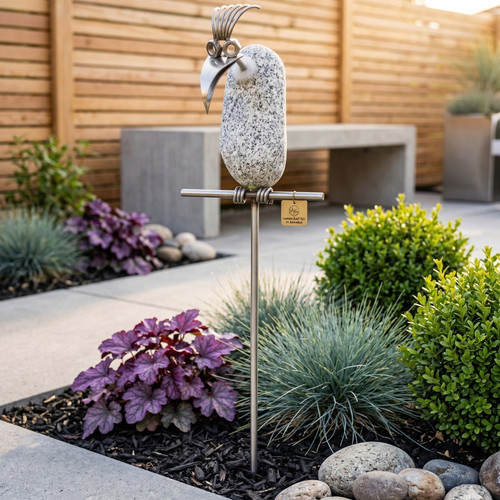 Gartenstecker steinvogel geier - steinvogel,