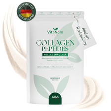 Kollagen Pulver (500g), Bioaktives Premium Collagen, Peptide Typ 1, 2 und 3