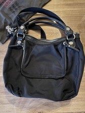 George Gina & Lucy Handtasche Powerhour Schwarz mit Leder