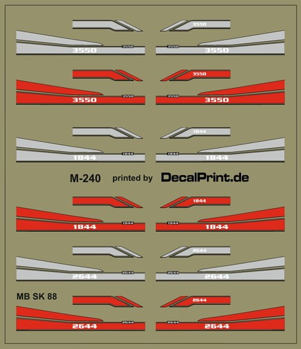 Decals satz zierstreifen mb - 1,