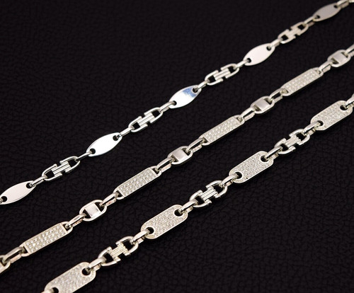 Plattenkette armband 925 - plattenkette,