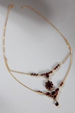 Granat-Collier oder 2 Ketten
