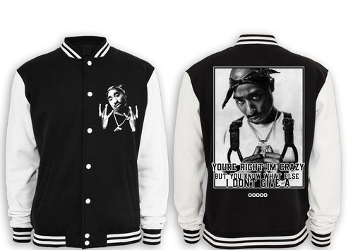 2pac collegejacke west - 2pac, -west