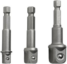 3tlg stecknuss adapter - 3tlg, 1/4