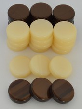 30 kleine Acryl Backgammon