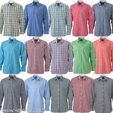 Herren Hemd Langarm Kariert