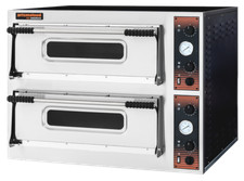 Italienischer Pizzaofen  Doppelkammer 8 Pizzen 32 cm Ø  400 V NEU Gastlando