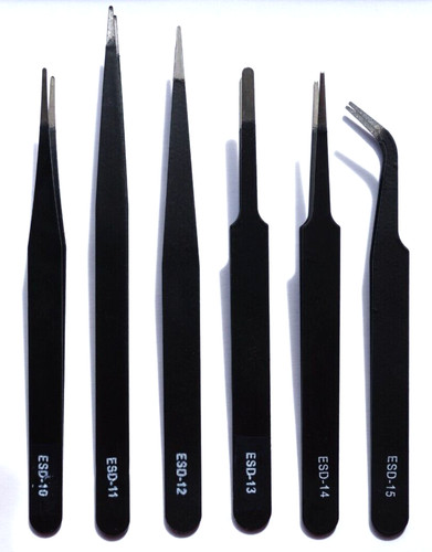 Esd pinzette set edelstahl - esd,