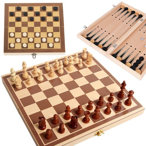 Schachspiel 3in1 klappbares - schachspiel,