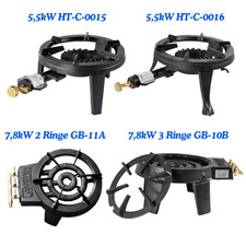 Kochmann 3 Bein Hockerkocher Gaskocher Campingkocher - Optional: Schlauch&Regler