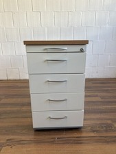 Assmann Standcontainer 5 Schubladen weiß Buche abschließbar Büro