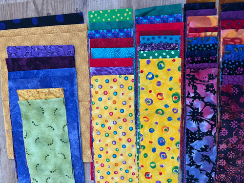 Patchworkstreifen über ges - (über,