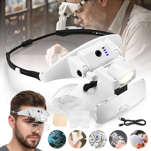 Lupenbrille mit licht led - mit,
