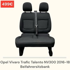 Opel Vivaro Trafic Talento NV300 2016-18 Beifahrersitzbank Sitzbank Sitz