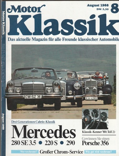 Motor klassik 1988 - klassik, 08/1988