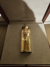 Dupont Tischfeuerzeug Cylindre, Gold, Revisioniert In Paris, Full Set, Top ?