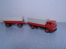 MB LP 1620 Pritschenlastzug, rot, Umbau auf Wikingbasis