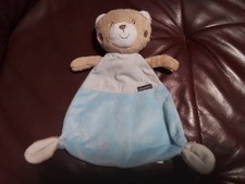 Rossmann Babydream Schmusetuch Kuscheltuch Bär Teddybär in Blau Braun Top