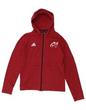 Adidas Herren Graphic Zip Hoodie Pullover Medium Rot Baumwolle BK08