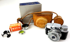 mycro IIIa 14x14 rollfilm subminiature camera with filter hood film N23236 jj138