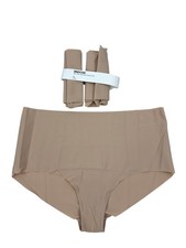 Snocks Damen High Waist Hipster Panties Seamless XL Hellbeige 3er Pack Unterhose