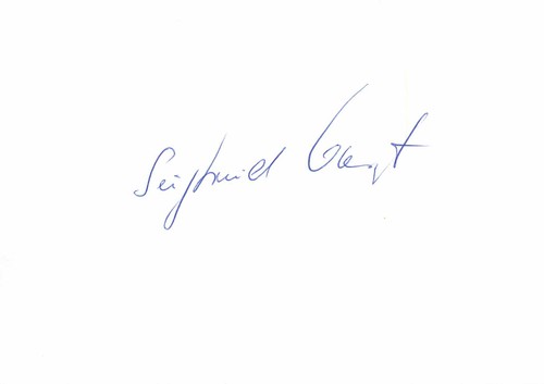 Autogramm siegfried voigt - siegfried,