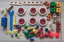 Baufix Holzspielzeug Sammlung Montessori Spielzeug Schrauben Bauen Holz Räder