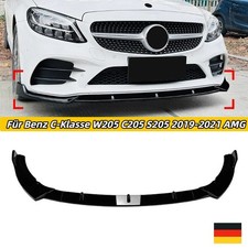 Front Spoiler Lippe Stoßstange für Mercedes-Benz C Klasse W205 S205 C205 19-21 