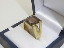 333 Gold Ring Rauchtopas Topas 8K Gelbgold 4,64 g RG 58 - 18,4 mm 7131