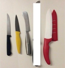 4 Messer im Set Schälmesser Küchenmesser Allzweckmesser Kochmesser Keramik Edels