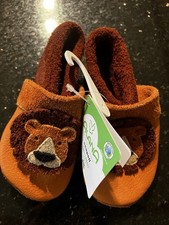 Alana Baby Gr 20/21 Kleine Leder Schuhe Hausschuhe Löwe DM Neu