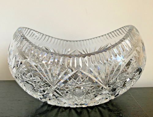 Glas vase 70er handgeschliffen - vase,