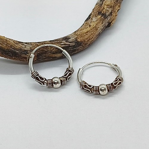 Bali creolen silber 925 - bali,