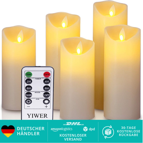 Led kerzen flammenlos - kerzen, stück