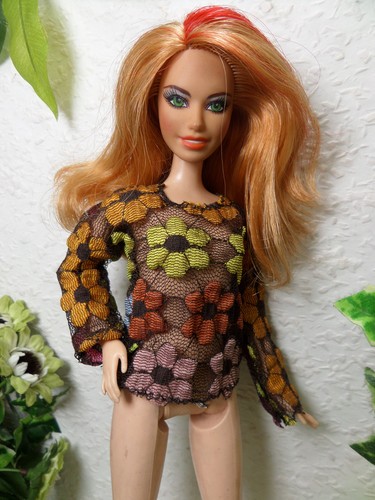 Bluse braun blumen - bluse, blumen💙