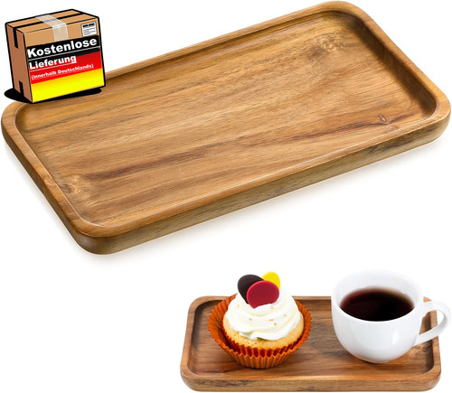 Kleines holz serviertablett - kleines, holz-serviertablett